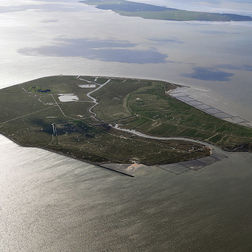 Hallig Gröde-Appelland aus der Luft