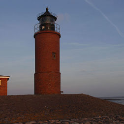 Leuchtturm auf Hallig Langeneß